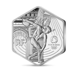Francia 10 Euros Plata 2022 Conmemorativa Juegos Olimpicos Paris 2024 en Blister