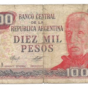 Reposicion 10.000 Pesos Ley Camps-Diz Bottero 2489 B+