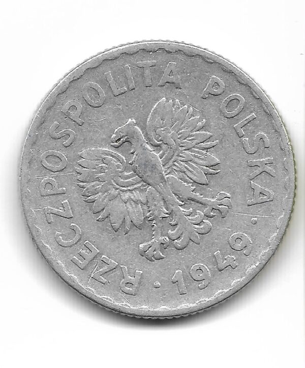 Polonia 1 Zloty 1949 Y45a MB