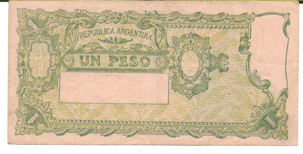 Argentina 1 Peso Progreso Carreras-Maroglio Bottero 1833 MB- - Imagen 2