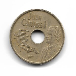 España 25 Pesetas 1991 Olimpiadas KM851 EXC