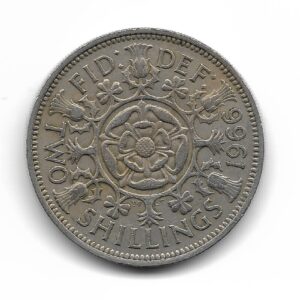 Gran Bretaña 2 Shillings 1966 KM906 MB+