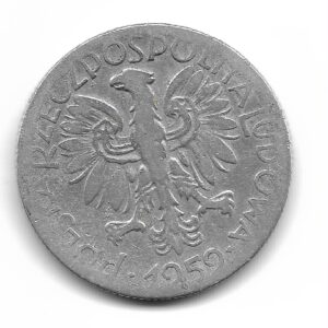 Polonia 5 Zlotych 1959 KM47 MB