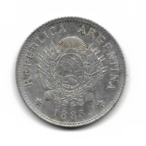 Argentina 20 Centavos de Plata 1883 CJ20.5 SC