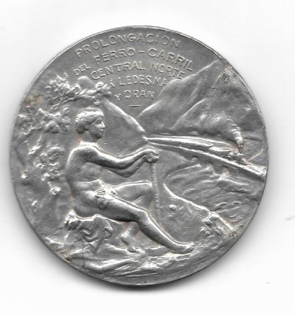 Medalla de Plata Ferrocarril Central Norte Prolongacion a Ledesma y Oran 1903