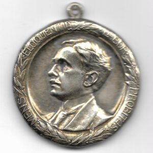 Medalla El Vecindario de General Paz a su Ex-Intendente Estanislao Garay 1909-1914