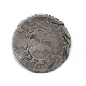 Provincias Unidas 1/2 Real de Plata 1815 F CJ17 MB-