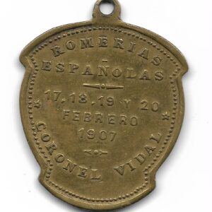 Medalla Coronel Vidal Romerias Españolas 1907