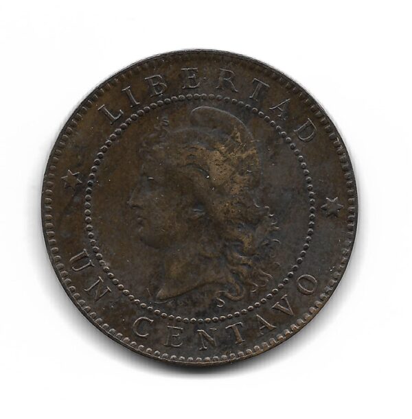 Argentina 1 Centavo 1884 CJ 40.4 MB+ - Imagen 2