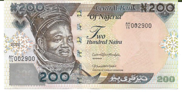 Nigeria 200 Naira 2022 SC