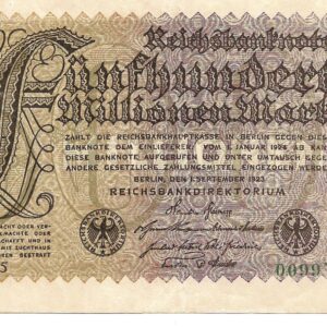 Alemania 500.000.000 de Marcos 1923 P110a EXC+