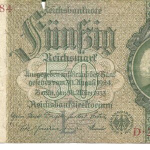 Alemania 50 Reichsmark 1923 P162a B+
