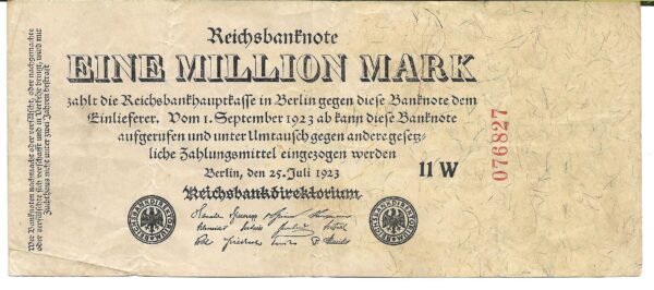 Alemania 1.000.000 de Marcos 1923 P94 MB