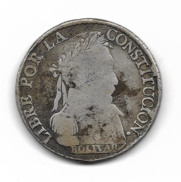 Bolivia 4 Soles de Plata 1830 J.L KM96a.1 MB- - Imagen 2