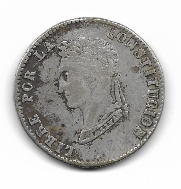 Bolivia 4 Soles de Plata 1855 M.J KM123.2 MB - Imagen 2