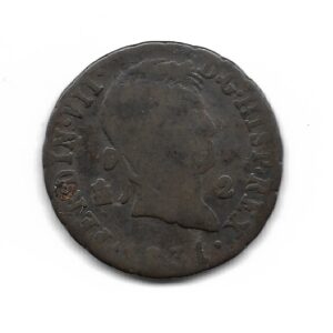 España 2 Maravedis 1831 Segovia Fernando VII KM487.1 MB-