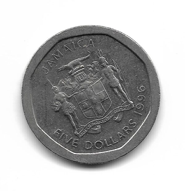 Jamaica 5 Dolares 1996 KM163 SC