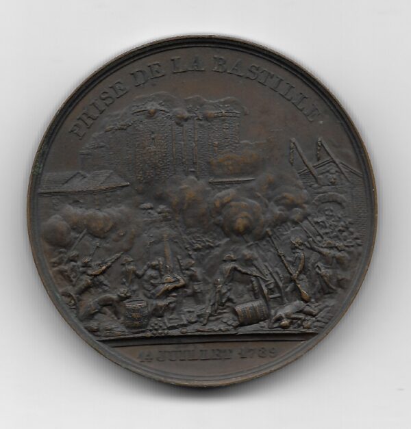 Francia Medalla Conmemorativa Toma de la Bastilla 1789-1844 por Rogat