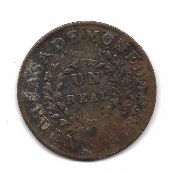 Buenos Aires 1 Real 1840 CJ16 B+