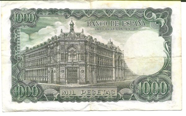 España 1000 Pesetas 1971 P154 MB - Imagen 2
