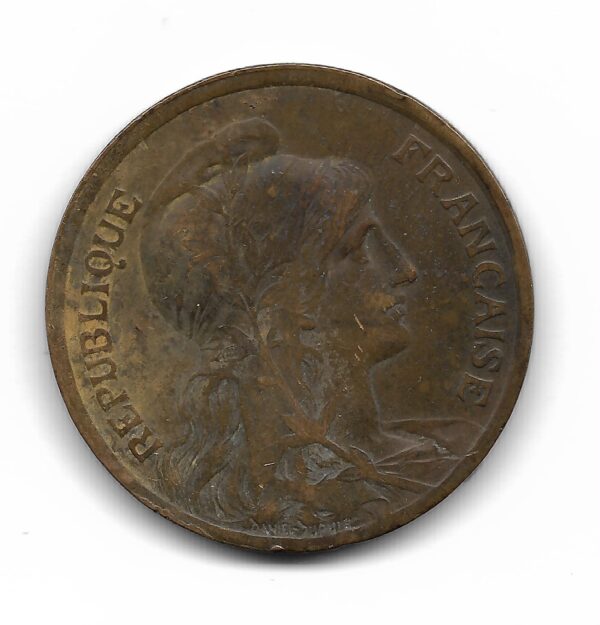 Francia 10 Centimes 1916 KM843 MB - Image 2