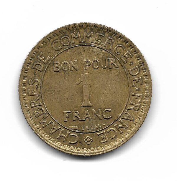 Francia 1 Franco 1927 KM876 SC