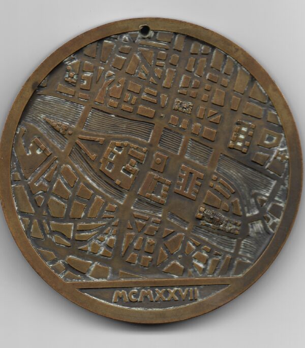 Francia Medalla de Paris 1927 Notre Dame Por Pierre Turin - Image 2