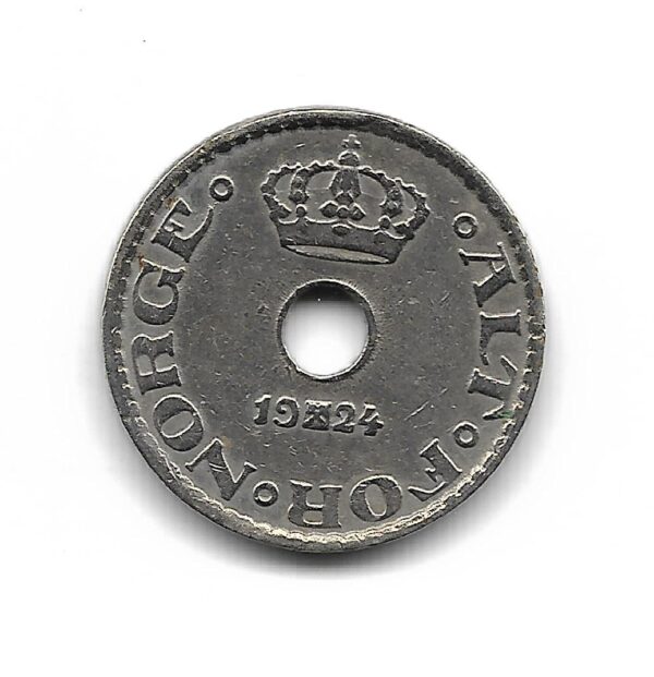 Noruega 10 Ore 1924 KM383 MB+