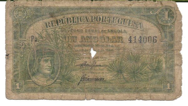 Angola Colonia Portuguesa 1 Angolar 28-3-1942 P68 R