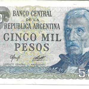 5000 Pesos Ley serie A Bottero 2465b Camps–Diz EXC