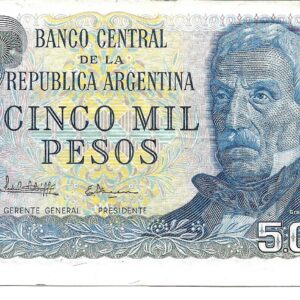 5000 Pesos Ley serie A Lopez-Ianella Bottero 2473 EXC