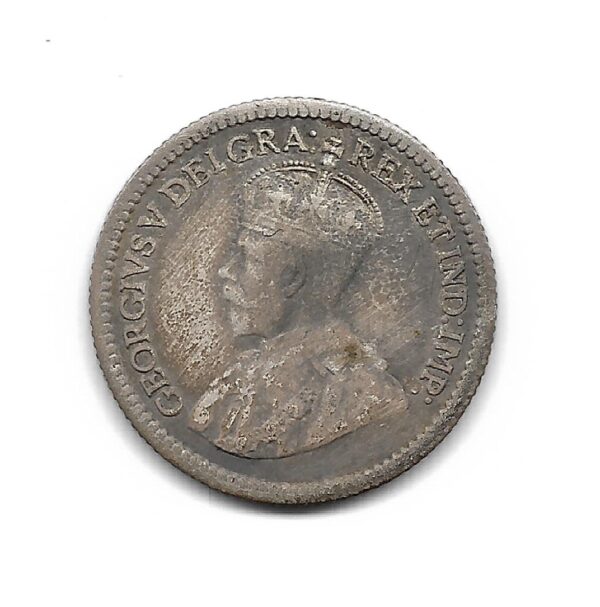 Canada 5 Cents de Plata 1912 KM22 EXC- - Imagen 2