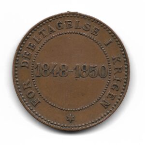 Dinamarca Medalla Premio Militar 1848-1850 Federico VII