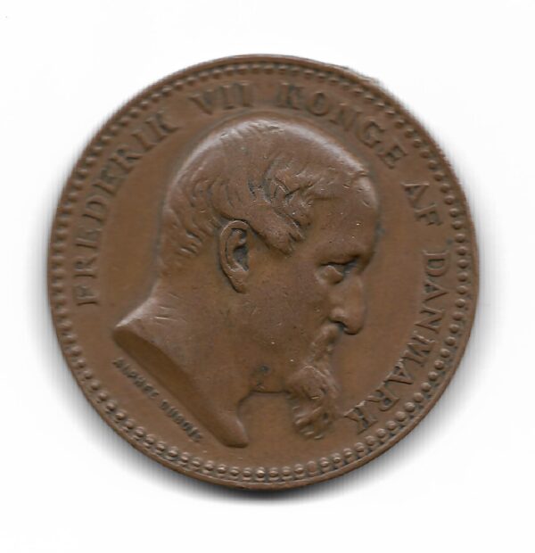Dinamarca Medalla Premio Militar 1848-1850 Federico VII - Imagen 2