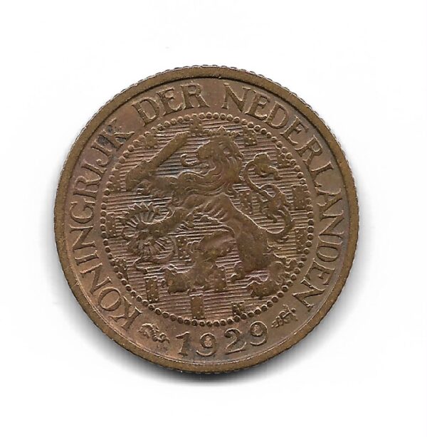 Holanda 1 Cent 1929 KM152 EXC - Imagen 2