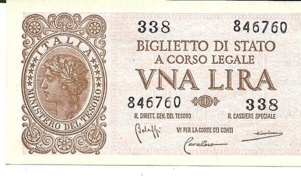 Italia 1 Lira 1944 P29b SC