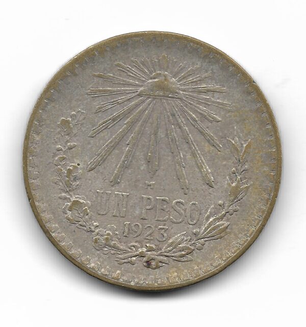 Mexico 1 Peso de Plata 1923 KM455 MB