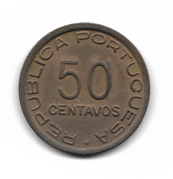 Mozambique Colonia Portuguesa 50 Centavos 1945 KM73 SC - Image 2