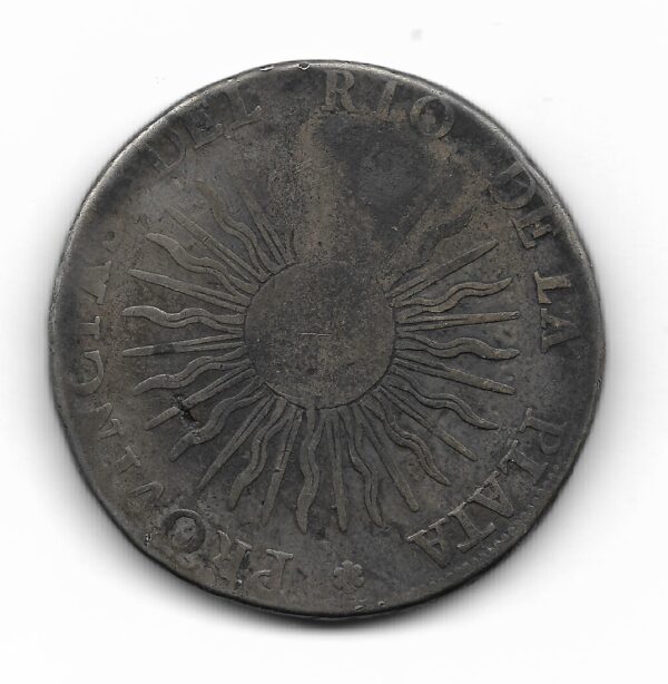 Provincias Unidas 8 Reales De Plata 1815F CJ5 MB- - Imagen 2