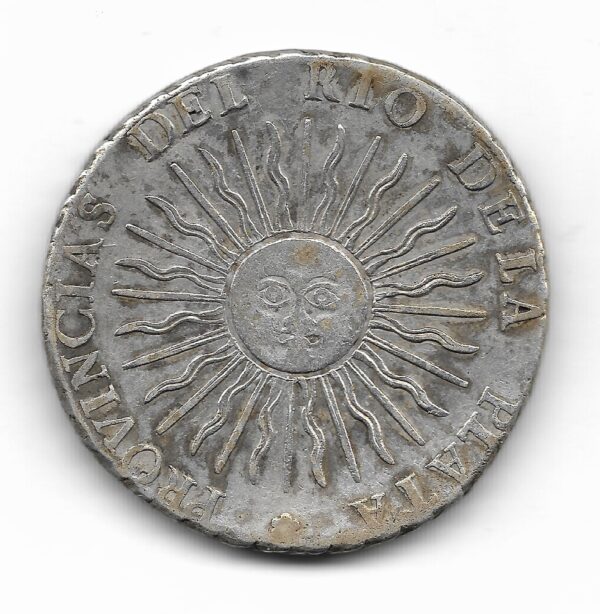 Provincias Unidas 8 Reales De Plata 1815F CJ5 MB+ - Imagen 2
