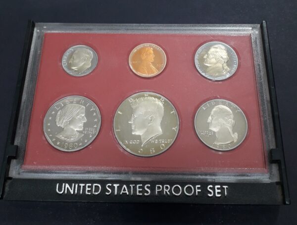 Estados Unidos Set Proof 1980S 6 Valores - Image 2