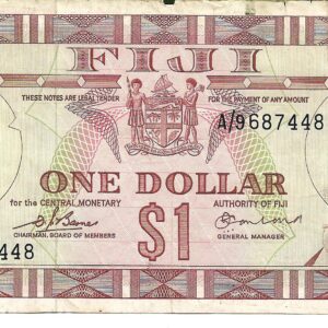 Fiji 1 Dolar 1974 P71 MB-