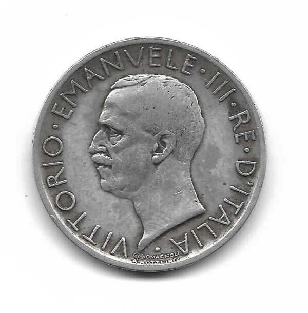 Italia 5 Liras de Plata 1926 KM67.1 MB - Imagen 2