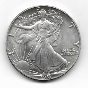 Estados Unidos 1 Dolar de Plata 1987 Onza .999 KM273 SC