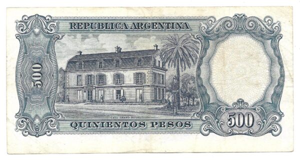 Argentina 500 Pesos Moneda Nacional serie A Ianella-Real Bottero 2123 MB - Imagen 2