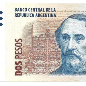 Argentina 2 Pesos Convertibles sin Leyenda serie L Marco del Pont-Fellner Bottero 3242 EXC+