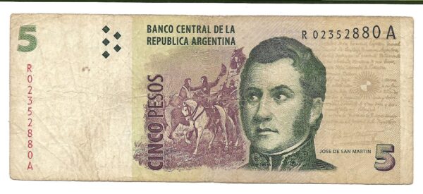 Reposicion 5 Pesos Convertibles sin Leyenda Bottero 3329 Marco del Pont-Cobos MB-