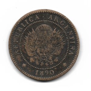Argentina 1 Centavo 1890 CJ45 B+