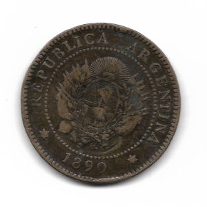 Argentina 1 Centavo 1890 CJ45 MB
