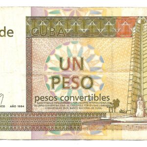 Cuba 1 Peso Convertible 1994 PFX37 MB-